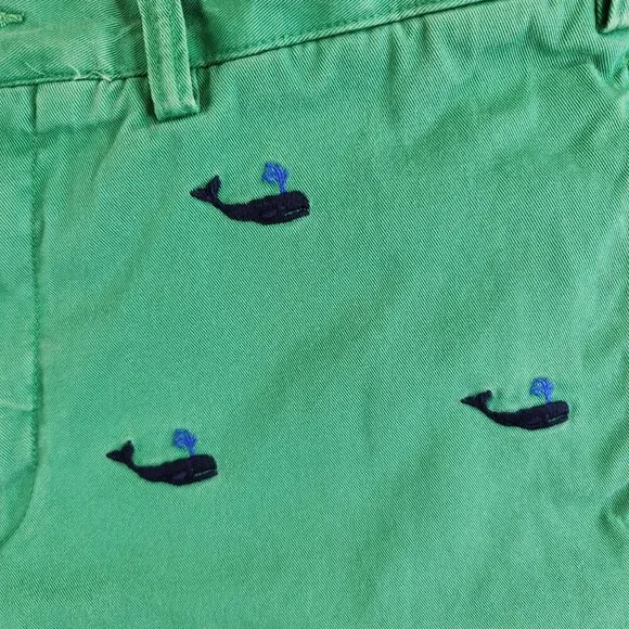 Polo Ralph Lauren Shorts Mens 34 Green Whale Print Vintage Nautical Sea Ocean - Picture 3 of 14
